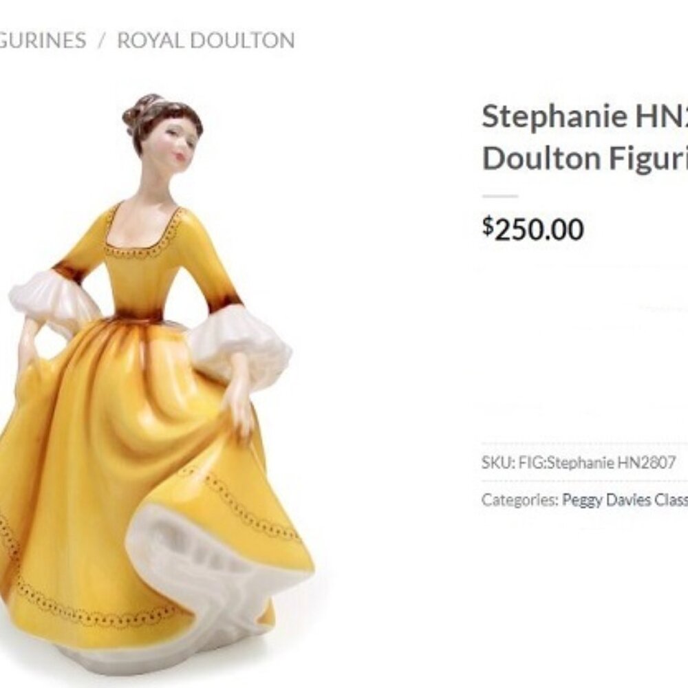 Royal Doulton "Stephanie" Vintage Home/Office Collectible Decor Statue Figurine - Picture 16 of 16